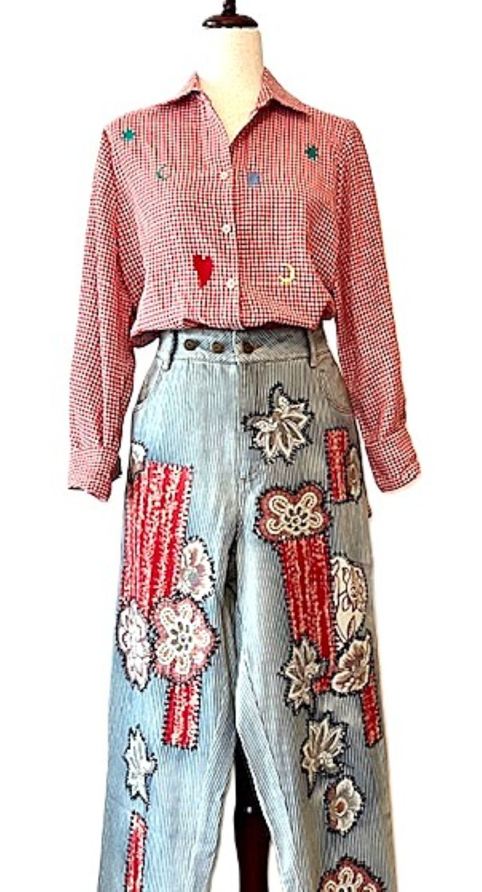 Blooming Breeze Distressed Striped Jeans Are A Best Seller.