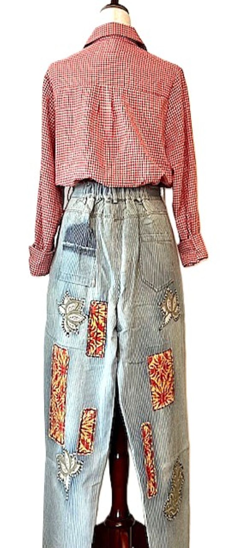 Blooming Breeze Distressed Striped Jeans Are A Best Seller.