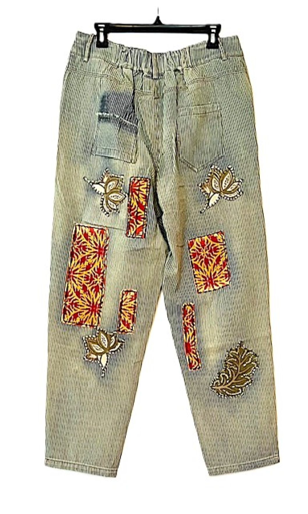 Blooming Breeze Distressed Striped Jeans Are A Best Seller.