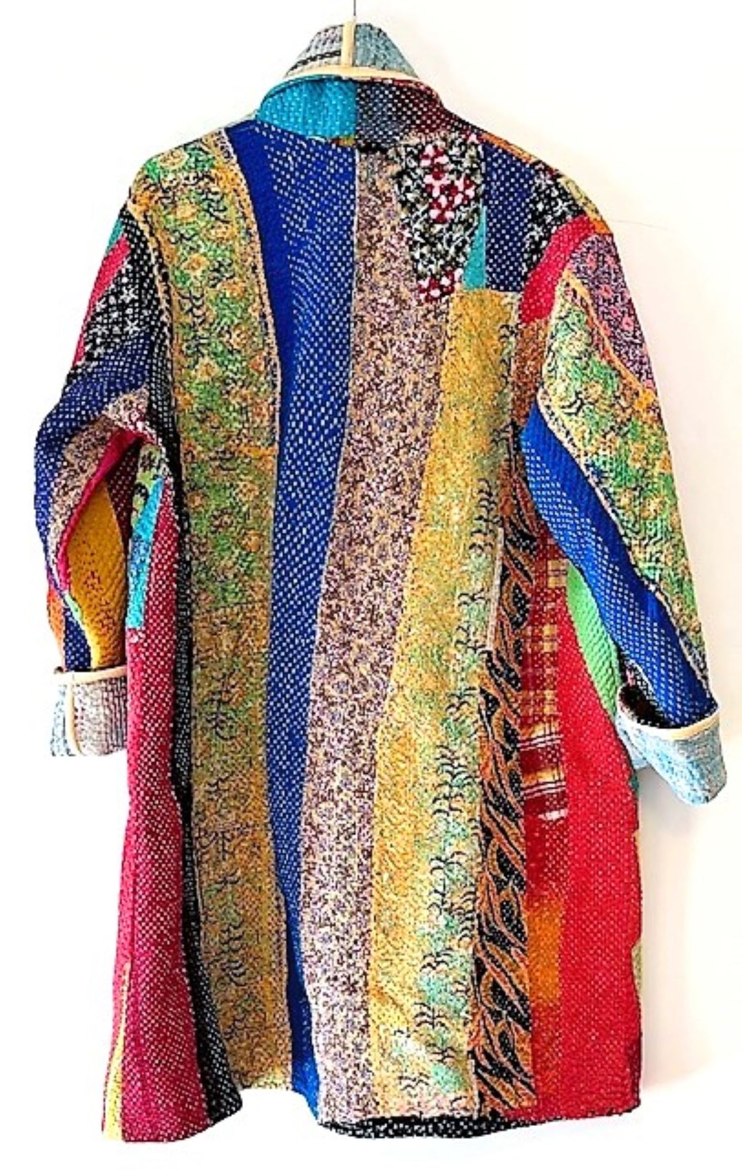 Specialty Collection: Designer Patchwork Hand Embroidered Jacket Fully Reversible. Beautiful (Pastel) (Copy)
