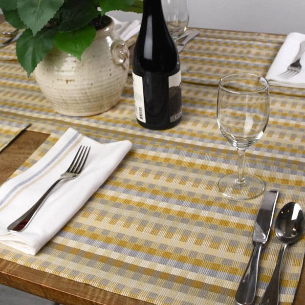 Artisan Hand Woven Guatemalan Cuadritos Placemats -Sold in Sets. Bestseller