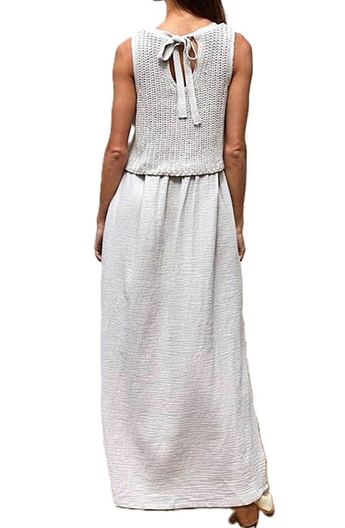 Dresses: Sleeveless One Piece Sweater Maxi Dress.(Neutral)