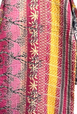 Specialty Collection: Patchwork Stylized Coat Fully Reversible. (Rose)