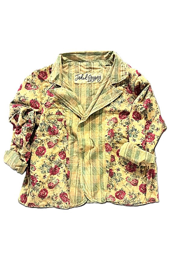 Long Sleeve Designer Rose Garden Views Jacket, The New Basic And Fully Reversible.