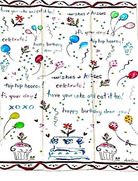 Novelty Tea Towels Make Perfect Gifts. Birthday Messages And Others.