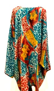 Colorfest Short Silk Split Tunic Stops the Show