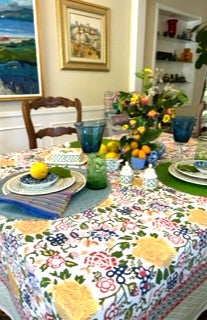 Blooming Garden Block Print Is A Favorite (60 x 90)
