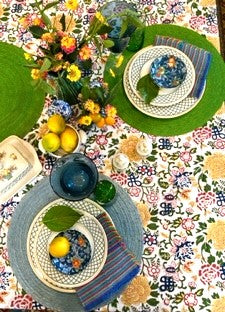 Blooming Garden Block Print Is A Favorite (60 x 90)