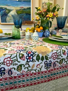 Blooming Garden Block Print Is A Favorite (60 x 90)