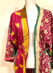 Rich Mixed Print Kimono Duster