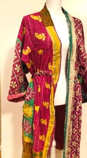 Rich Mixed Print Kimono Duster