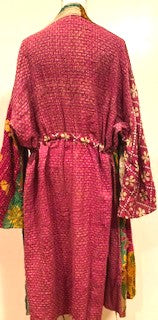 Rich Mixed Print Kimono Duster