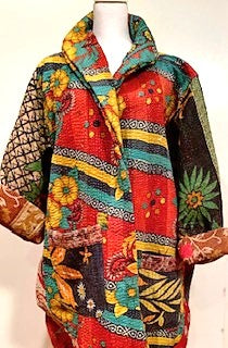 Kantha Bae Drifter Coat Provence Garden Is Colorful, and Seasonless