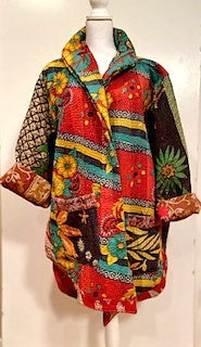 Kantha Bae Drifter Coat Provence Garden Is Colorful, and Seasonless