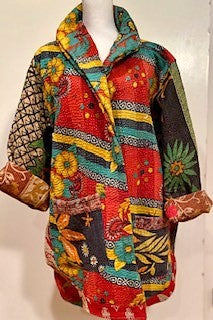 Kantha Bae Drifter Coat Provence Garden Is Colorful, and Seasonless