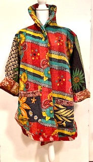 Kantha Bae Drifter Coat Provence Garden Is Colorful, and Seasonless