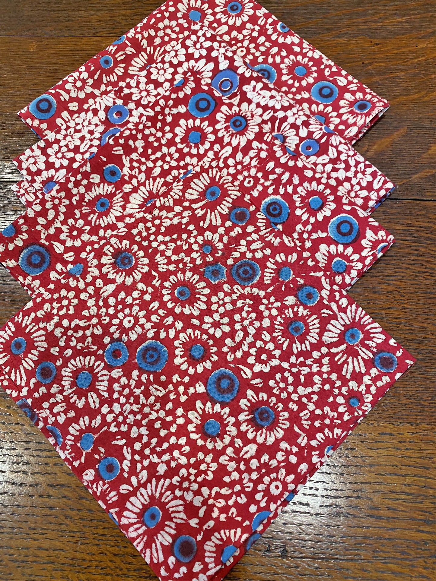 Cloth Table Napkins to Coordinate Sold in Sets of 4