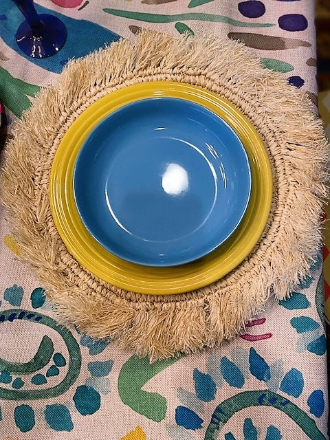 Warm Weather Watercolor Table Linen is Outstanding! (7ft X 4.5)