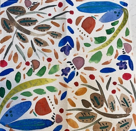 Watercolor Table Linen Napkins. Outstanding! (Sold in sets of 4)