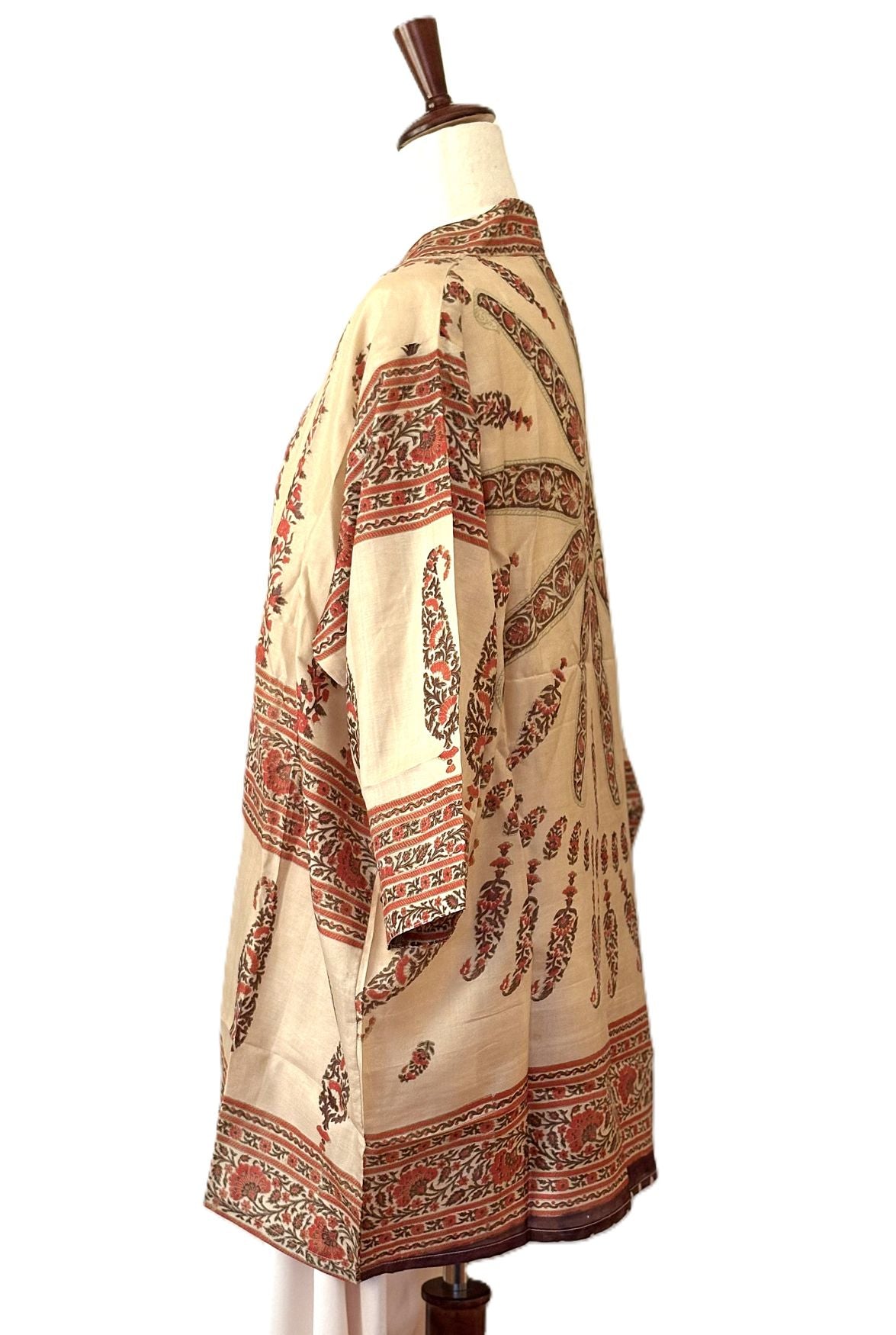 Short Silk Kimono Duster Is The Perfect Top Layer For Work and Travel.
