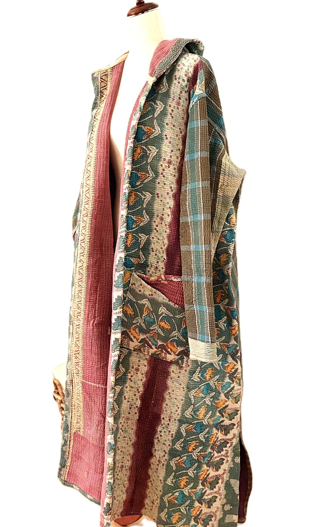 Kantha Bae's NEW Koverlet Rising Sun Coat. It's A Beauty (Plaid Green)