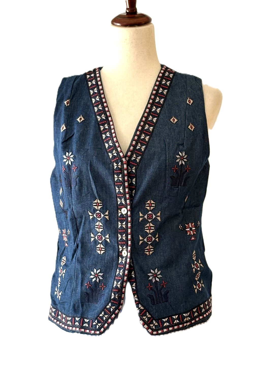 Designer Handmade Embroidered Vest Is Classic.(Black) (Copy)