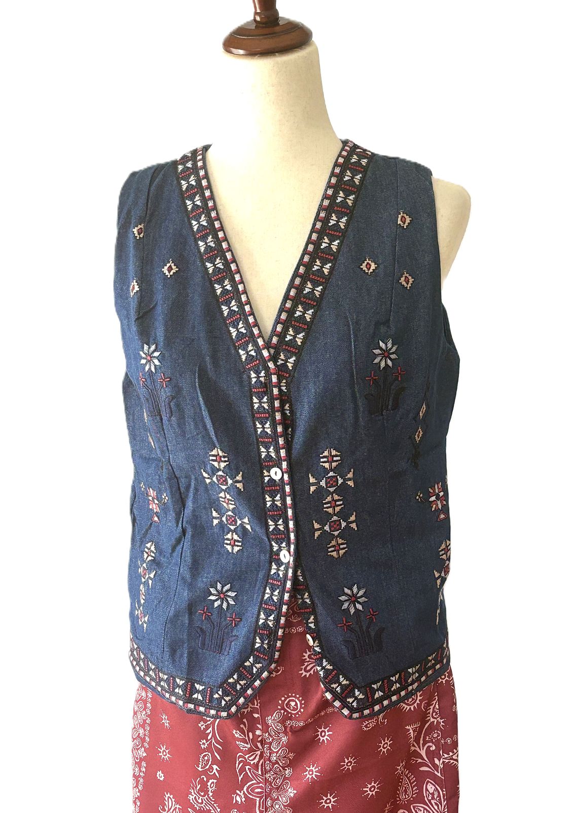 Pants, Paisley Pattern Straight (Kerchief Print)