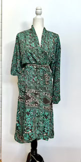 Top of the Line Silk Kimono Duster (Emerald)