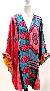 Kantha Bae Solutions Open Kimono Jacket Provides Versatility (Mod Pink)