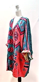 Kantha Bae Solutions Open Kimono Jacket Provides Versatility (Mod Pink)