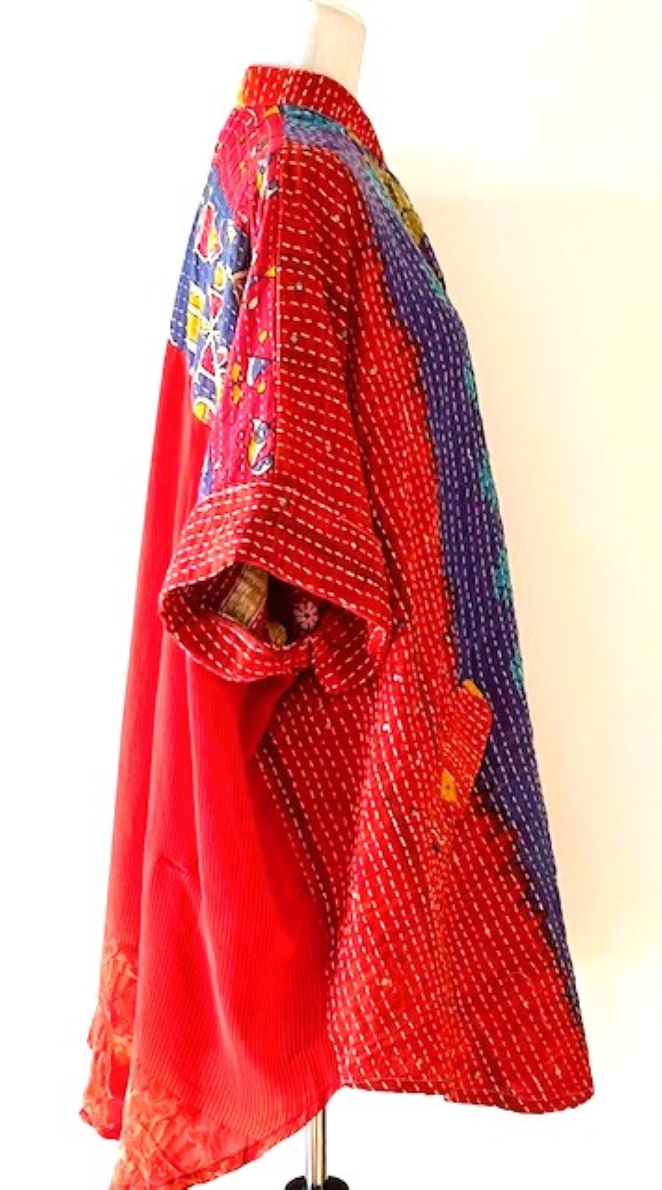 Kantha Bae Free To Be Tunic: Always A Best Seller (Red and Royal)