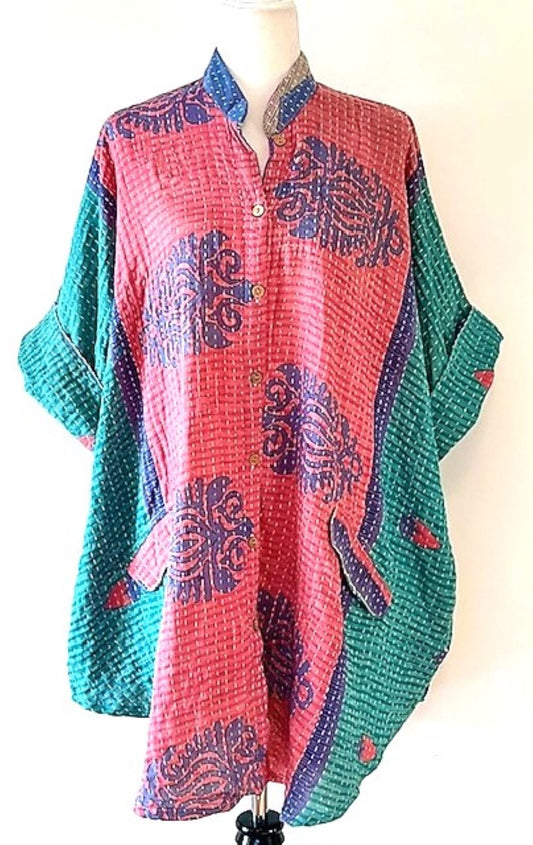 Kantha Bae Free To Be Tunic: Always A Best Seller (Turquoise)