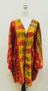 Solutions Open Kimono Jacket Provides Versatility (Yellow)