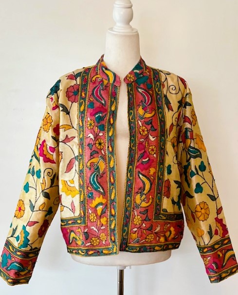 Phulkari Embroidered Vintage Stylish Designer Jacket Is Exceptional (Mixed)