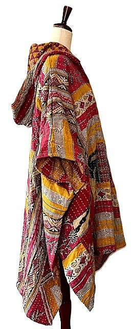 Kantha Bae Wanderlust Poncho. (Patterns)