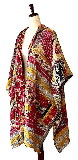 Kantha Bae Wanderlust Poncho. (Patterns)