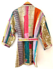 New Style Kantha Cropped Shacket Jacket (Orange)