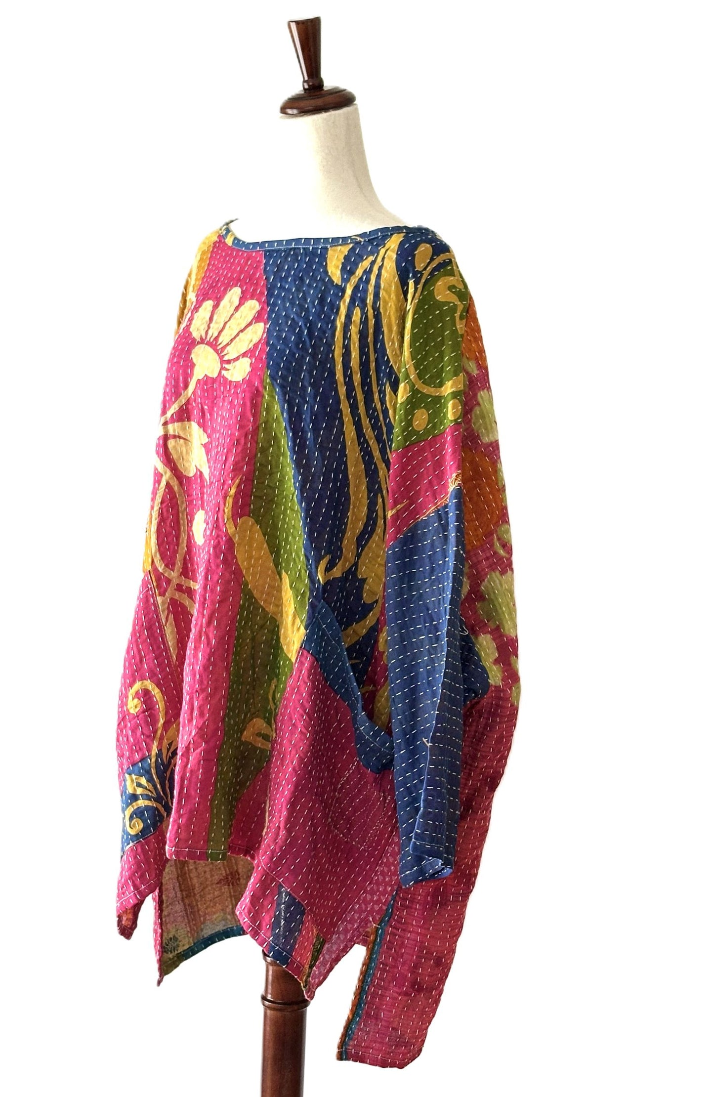 Kantha Bae Dream Pullover, Fuschia Abstract