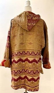 Throw and Go Hoodies Redefine Kantha: A Fashion Must. (Beige)