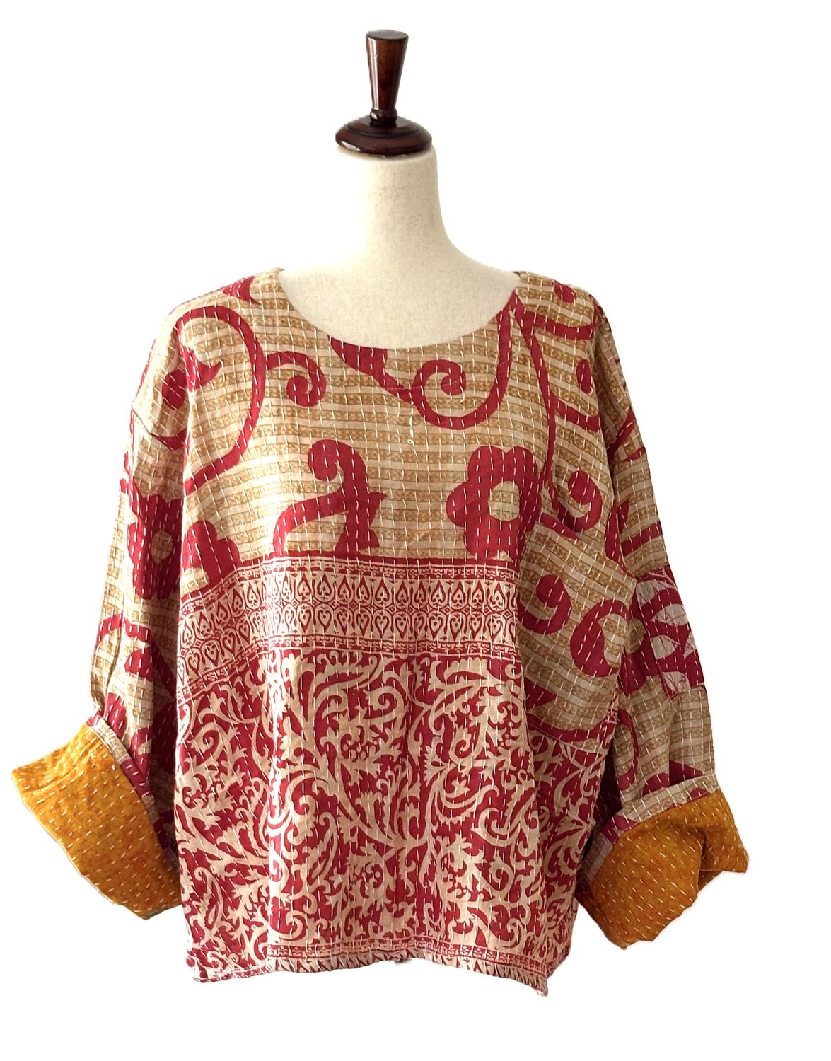 Pareo Kantha Wanderer Pocket Crop Top (Bronze)