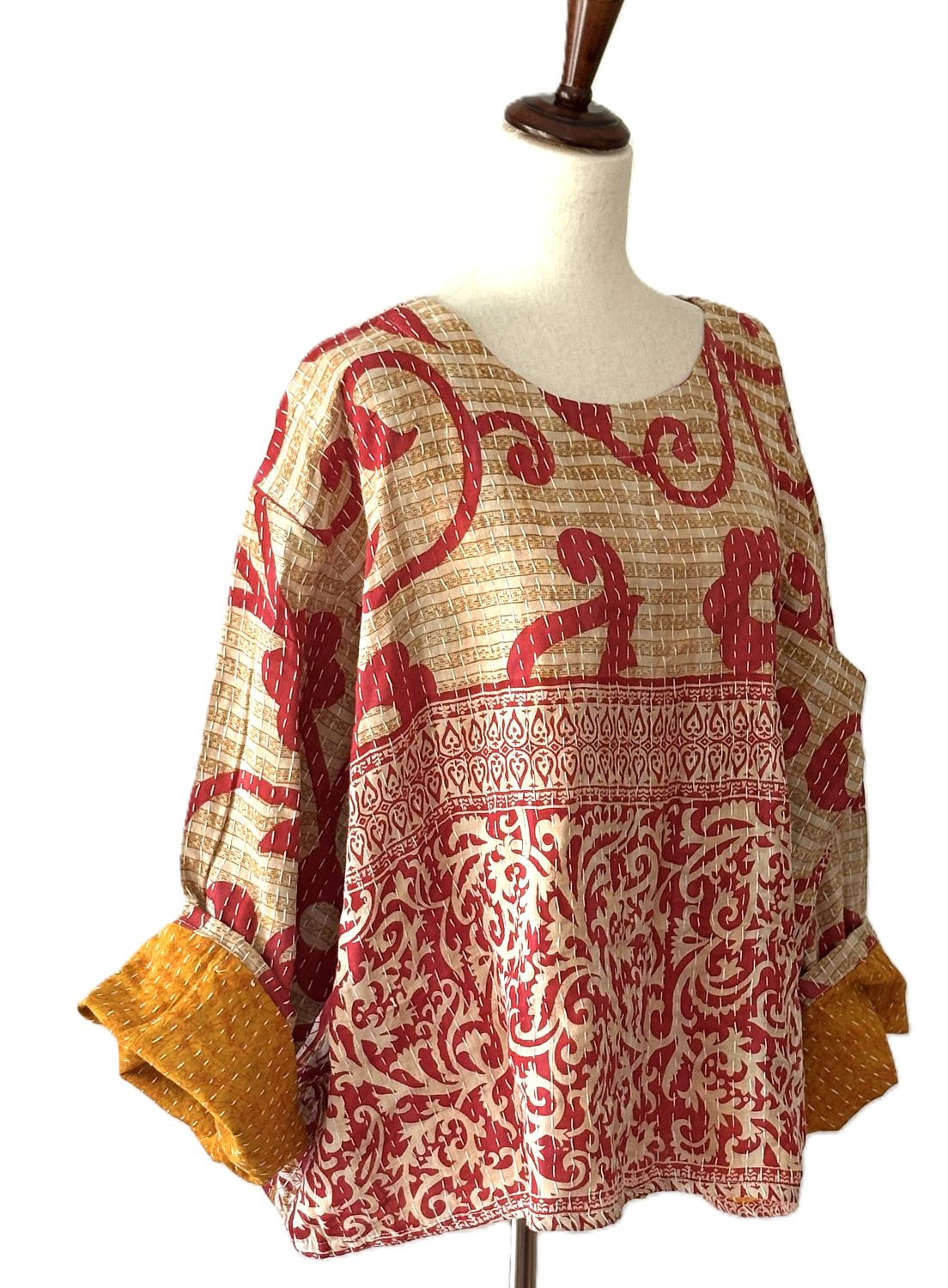 Pareo Kantha Wanderer Pocket Crop Top (Bronze)