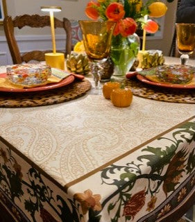 Waterproof Classical European Style Paisley Table Cloth