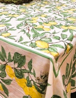 Classic Lemon Grove Tablecloth