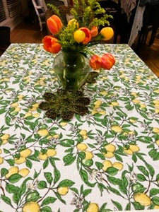 Classic Lemon Grove Tablecloth