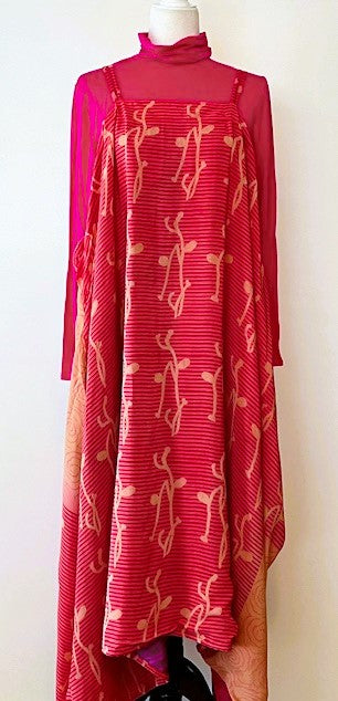 Timeless Fully Reversible Silk Sundress With Pockets (Rose Tan)