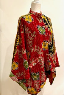 Kantha Cotton Embroidered Tunic: Best Seller (Mini Print)