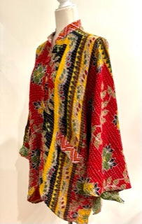 Kantha Cotton Embroidered Tunic: Best Seller (Mini Print)