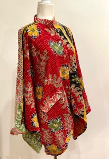 Kantha Cotton Embroidered Tunic: Best Seller (Mini Print)