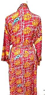 Luxury Print Silk Kimono Duster Brightens the Day