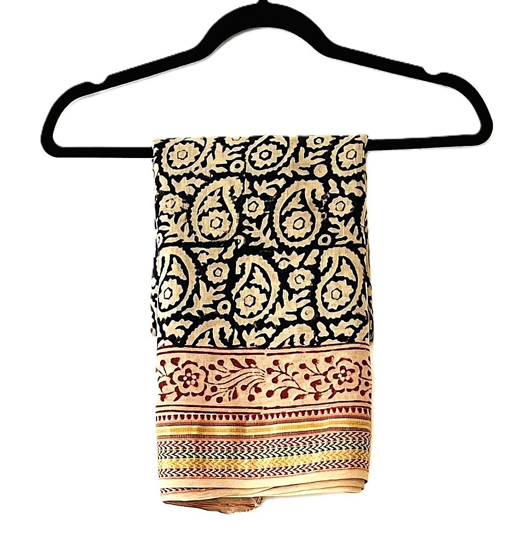 Summer Essentials: Block Printed Sarongs and Pareos (Neutrals)